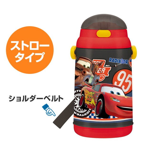 水筒 カーズ 保冷シリコンストローボトル ストロー付 400ml 子供 キャラクター 保冷 幼稚園 保育園 プラスチック リビングート Paypayモール店 通販 Paypayモール