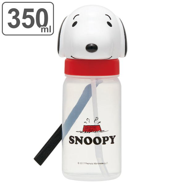 スケーター 子供用水筒 ダイカットストロー式ブローボトル 350ml
