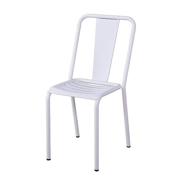 ダイニングチェア スチール製 スタッキングチェア 座面高44cm （ 椅子