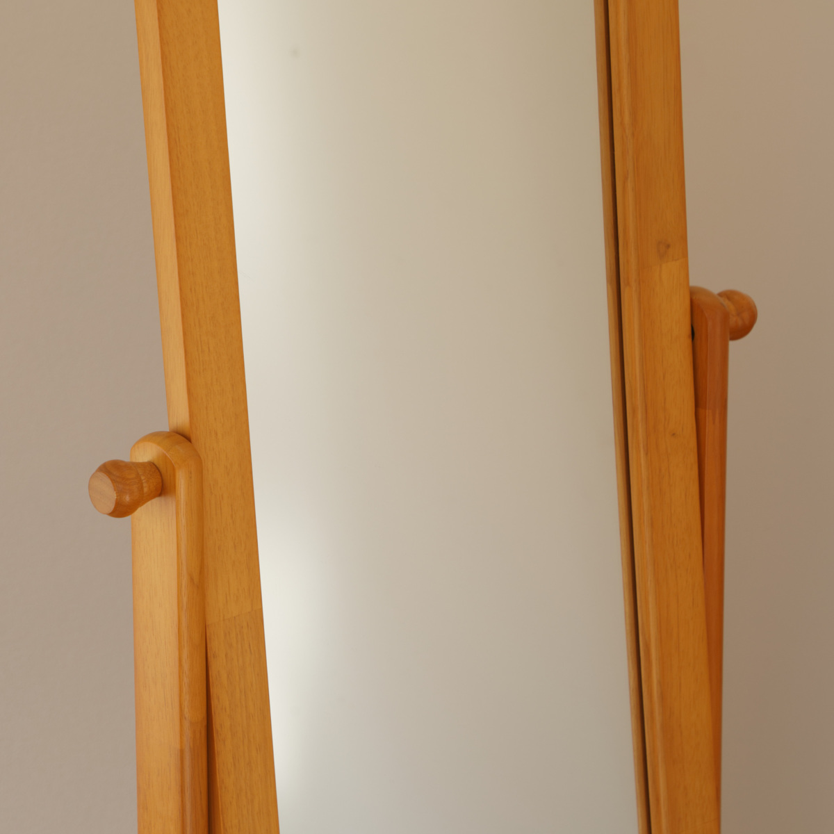 弘益 スタンドミラー 姿見 木製 約幅50cm （ ミラー 全身鏡 鏡 かがみ