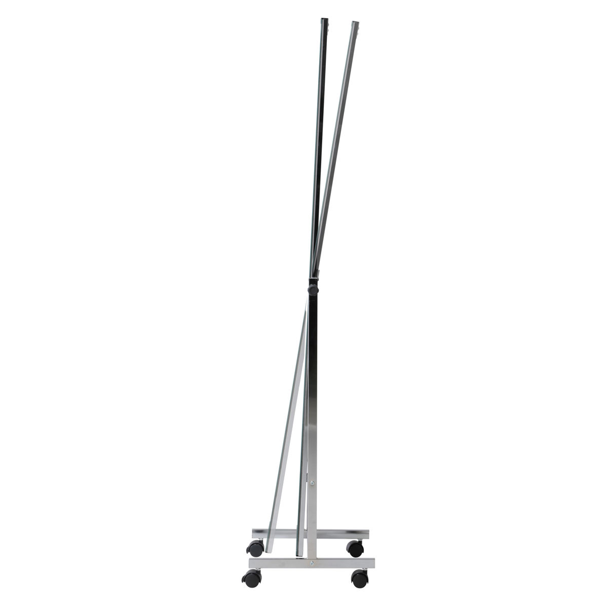 姿見　キャスター　ストッパー付き　全身鏡　飛散防止加工　スタンドミラー 弘益 スタンドミラー 高さ147cm キャスター付き 飛散防止 角度調節