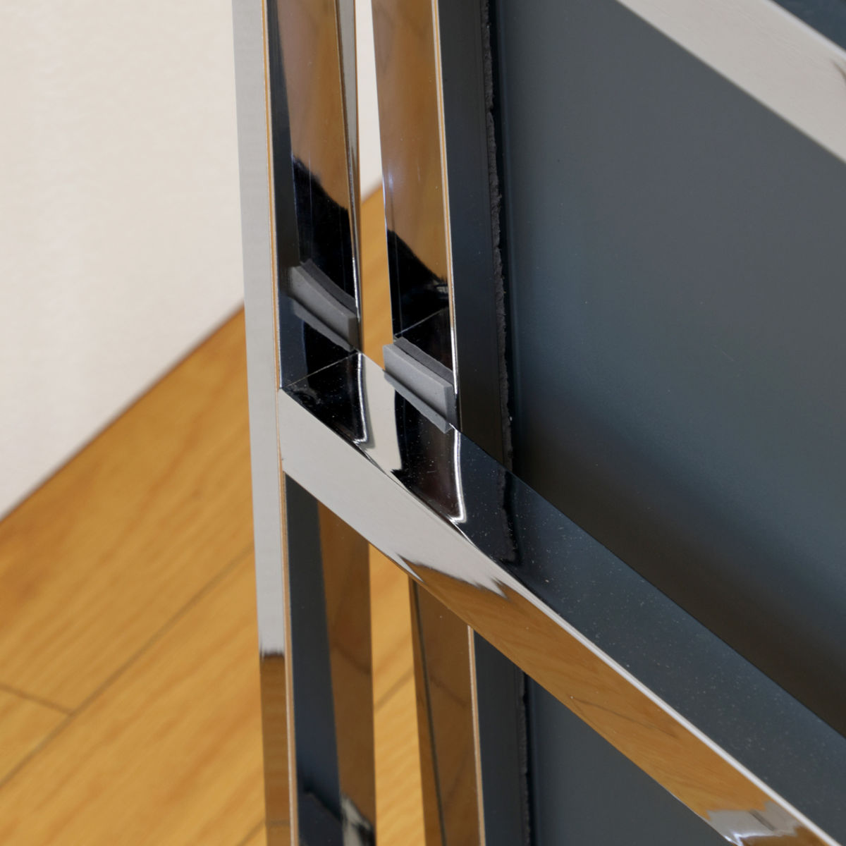 弘益 スタンドミラー 高さ147cm キャスター付き 飛散防止 角度調節