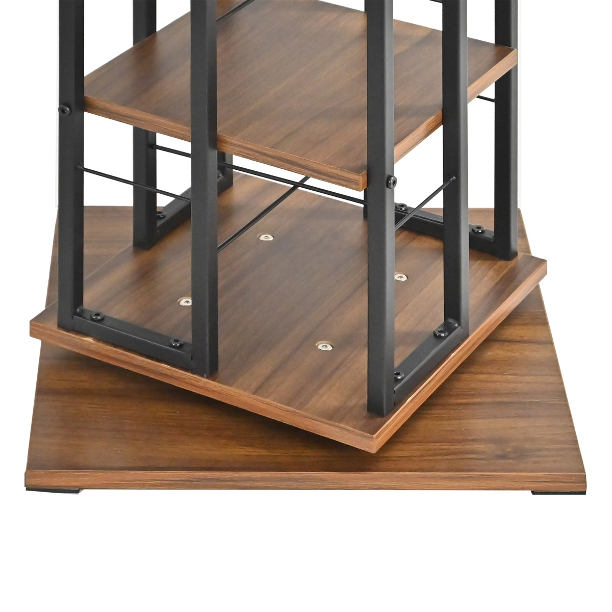 フクダクラフト コミックラック 7段 回転式 本棚 スチールフレーム幅