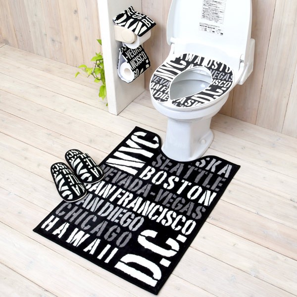トイレマット モノシック アーバン 胴長 80×60cm （ トイレ
