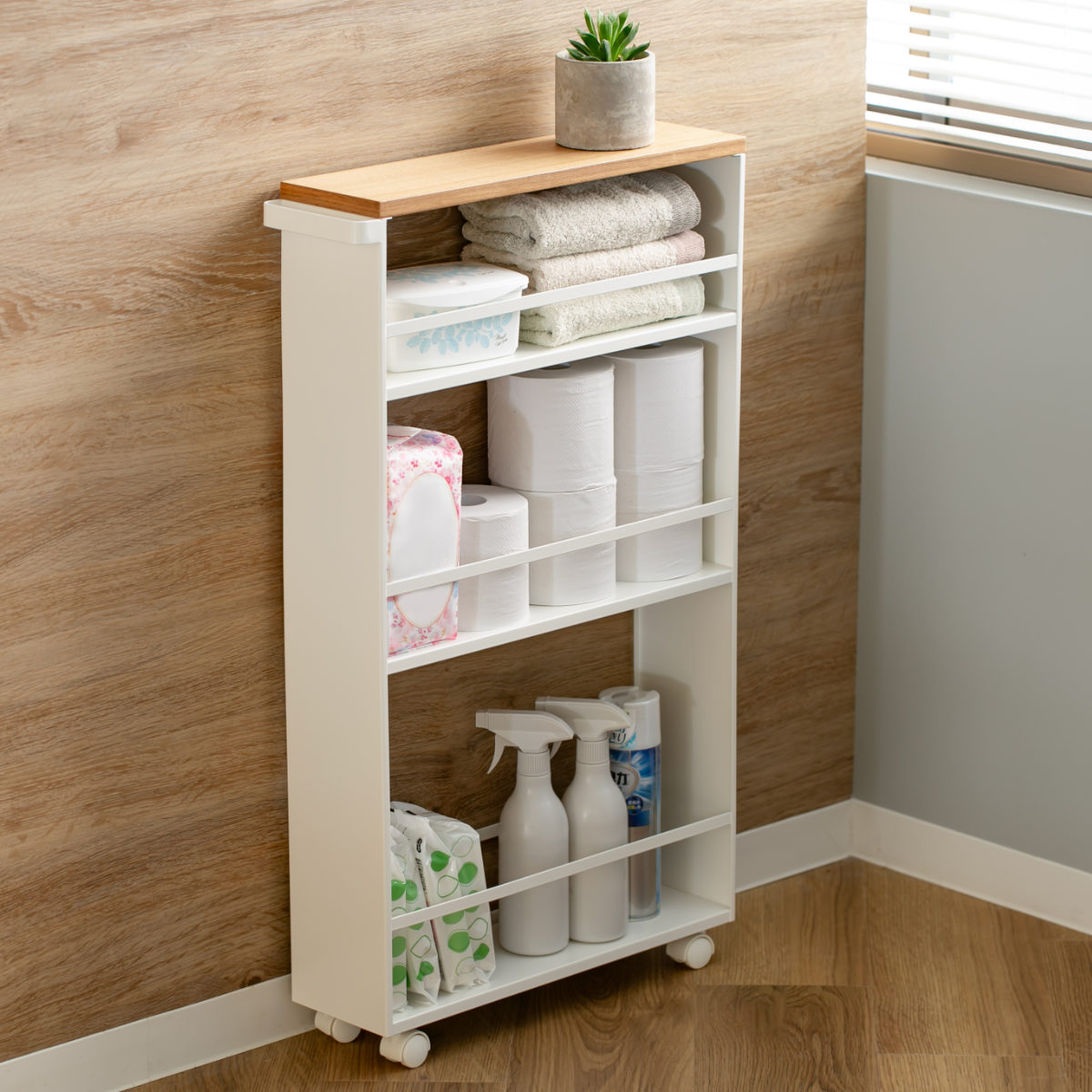 tower 山崎実業 ハンドル付きスリムワゴン タワー （ 4903208036276