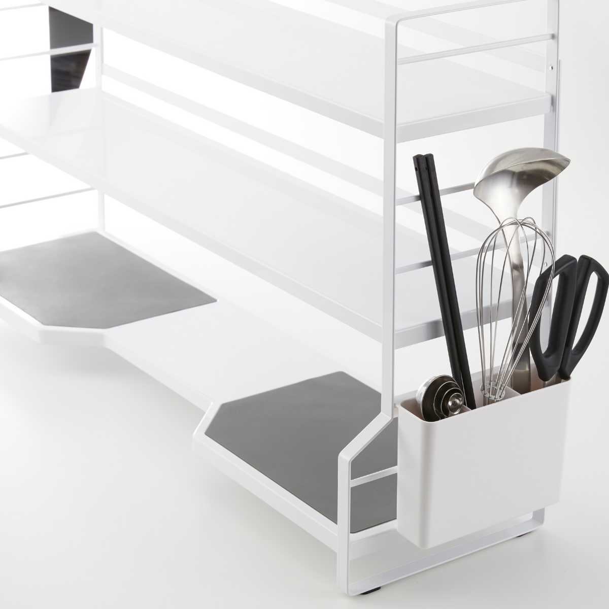 tower 山崎実業 コンロ奥ラック 3段 タワー （ 4903208035934 タワー