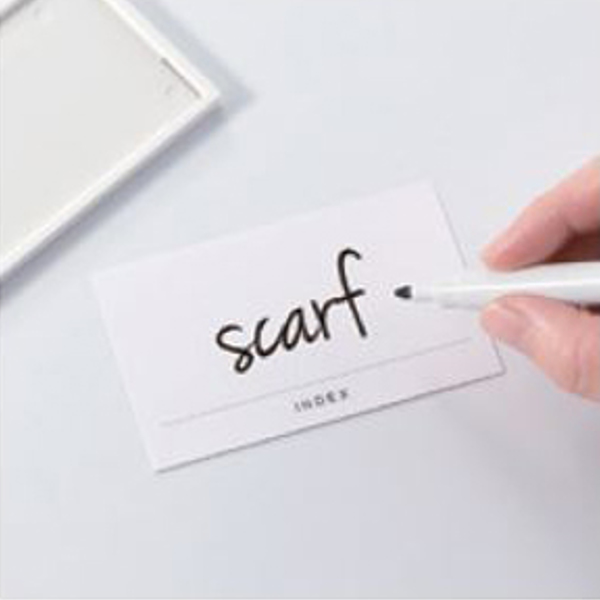 吉川国工業所 ラベルホルダー M 両面テープ付き 2個入り （ 収納 名前