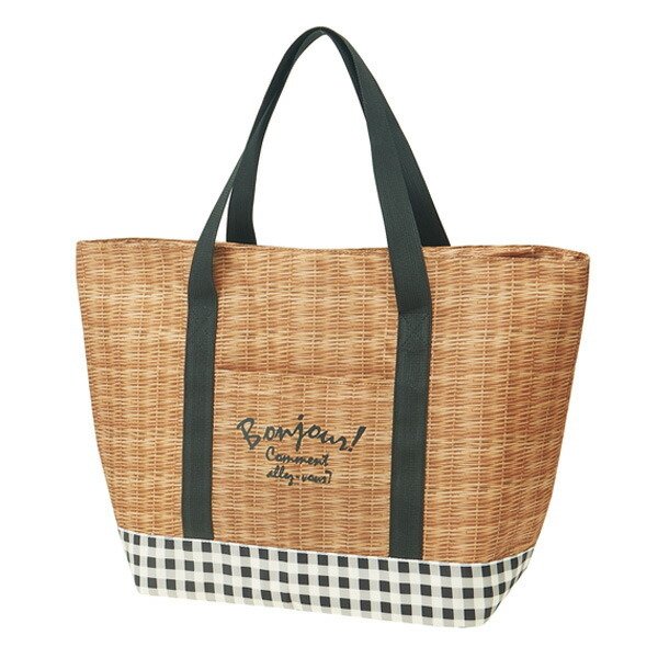 エコバッグ トート型 保冷機能付き ボンジュール （ マイバッグ エコバック ショッピングバッグ ）