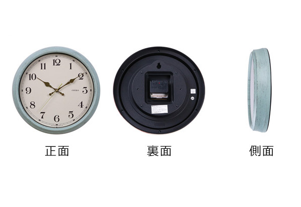 ノア精密 掛け時計 電波時計 エアリアルレトロ （ アナログ 電波 時計