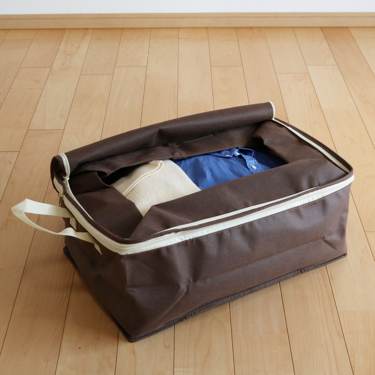 東和産業 収納袋 衣類用 幅50×奥行32×高さ20〜40cm 伸長式 高さが2倍