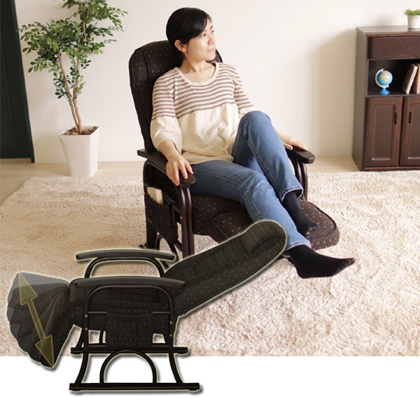 □在庫限り・入荷なし□ ラタンチェア フットレスト付き 高座椅子