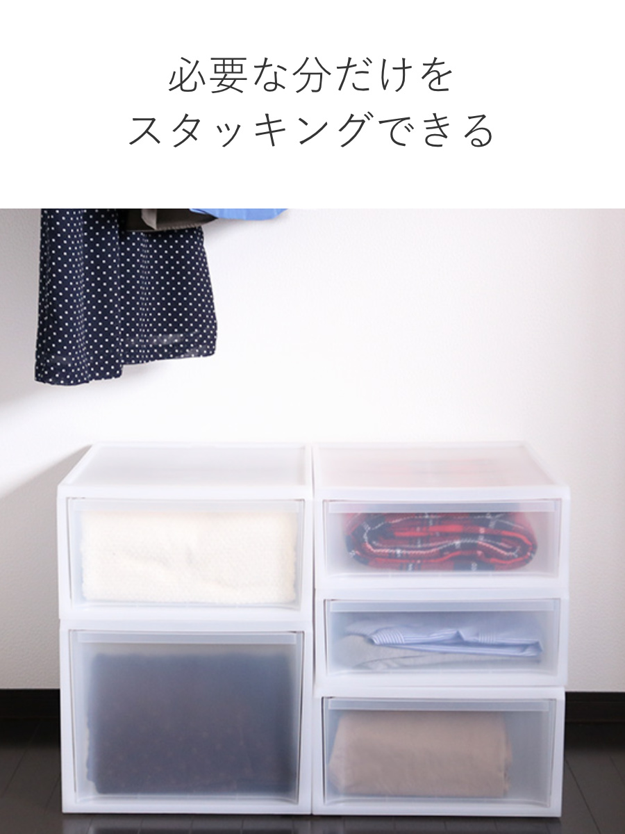 RISU（リス） 収納ケース スタックシステムケース ワイド S 約 幅37.7