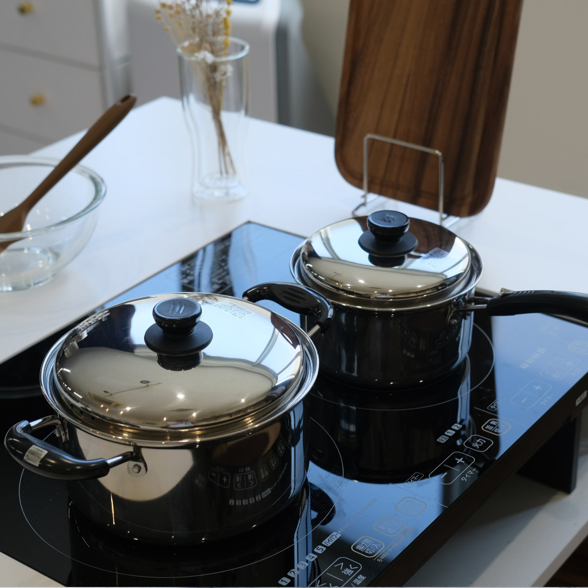 パール金属 両手鍋 ノヴェル ステンレス 22cm IH対応 （ ガス火 IH ih