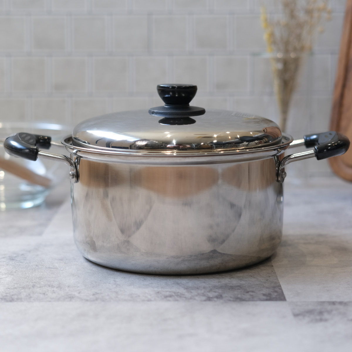 パール金属 両手鍋 ノヴェル ステンレス 24cm IH対応 （ ガス火 IH ih