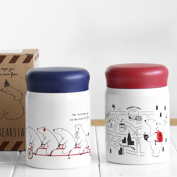 スープジャー 保温 320ml POLARBEAR しろくま （ スープポット フード