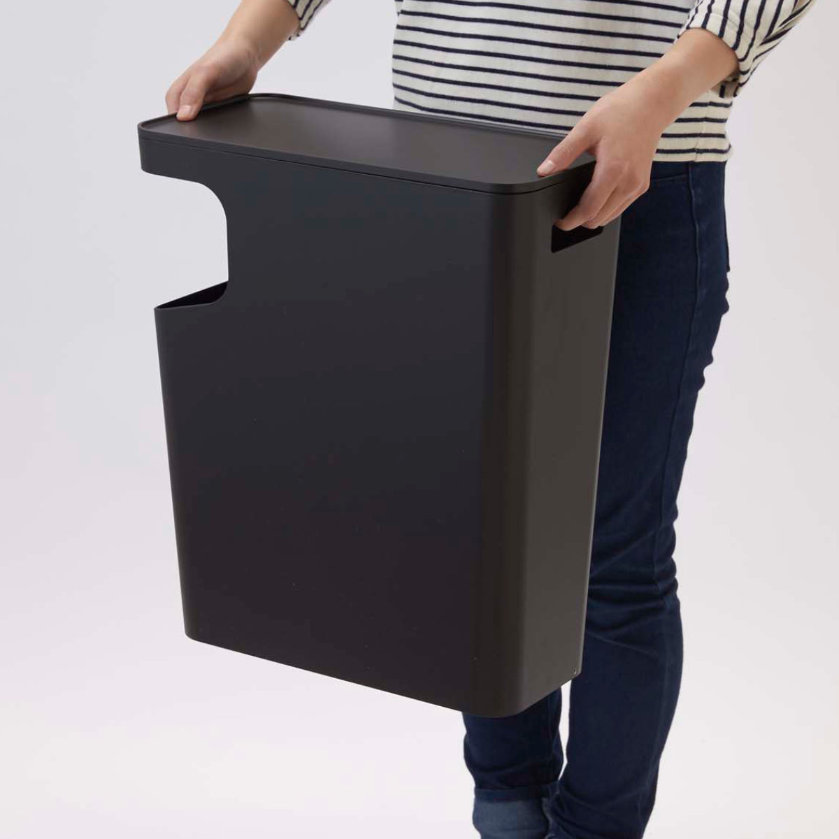 tower 山崎実業 ダストボックス＆サイドテーブル タワー