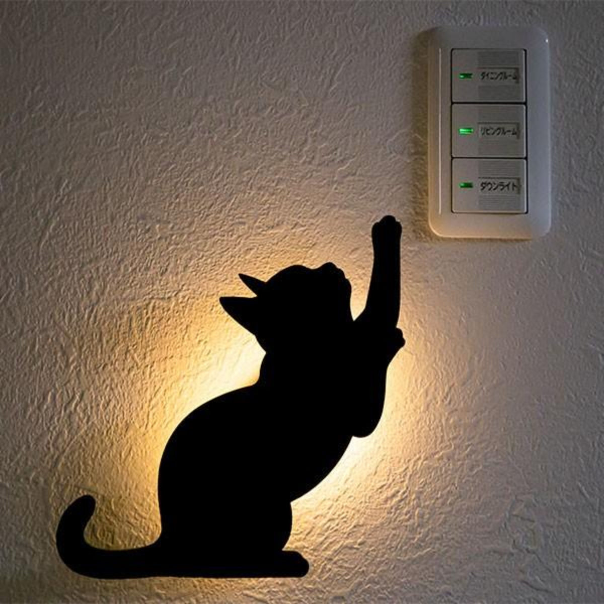 東洋ケース（TOYOCASE） LEDライト Thats Light！ CAT WALL LIGHT