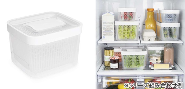 OXO オクソー グリーンセーバー フードキーパー 4.0L （ 保存容器 野菜 保存 冷蔵庫 サラダ ） : 286102 :  お弁当グッズのカラフルボックス - 通販 - Yahoo!ショッピング