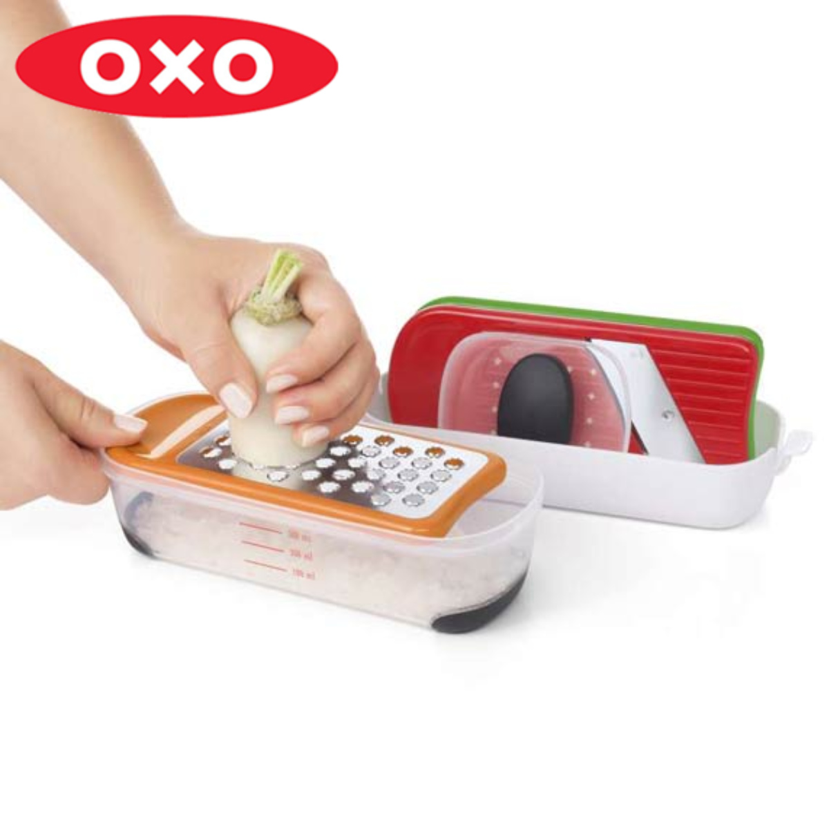 ステンレス製野菜スライサーとグレーターセット OXO（オクソー） グレーター＆スライサーセット ミニ （ 調理器セット