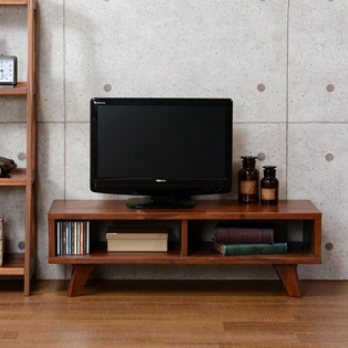 テレビ台 幅100cm 天然木 エスニック調 UMBER ローボード （ テレビ
