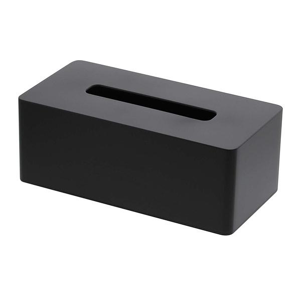 黒 ボックスティッシュケース - ティッシュボックス