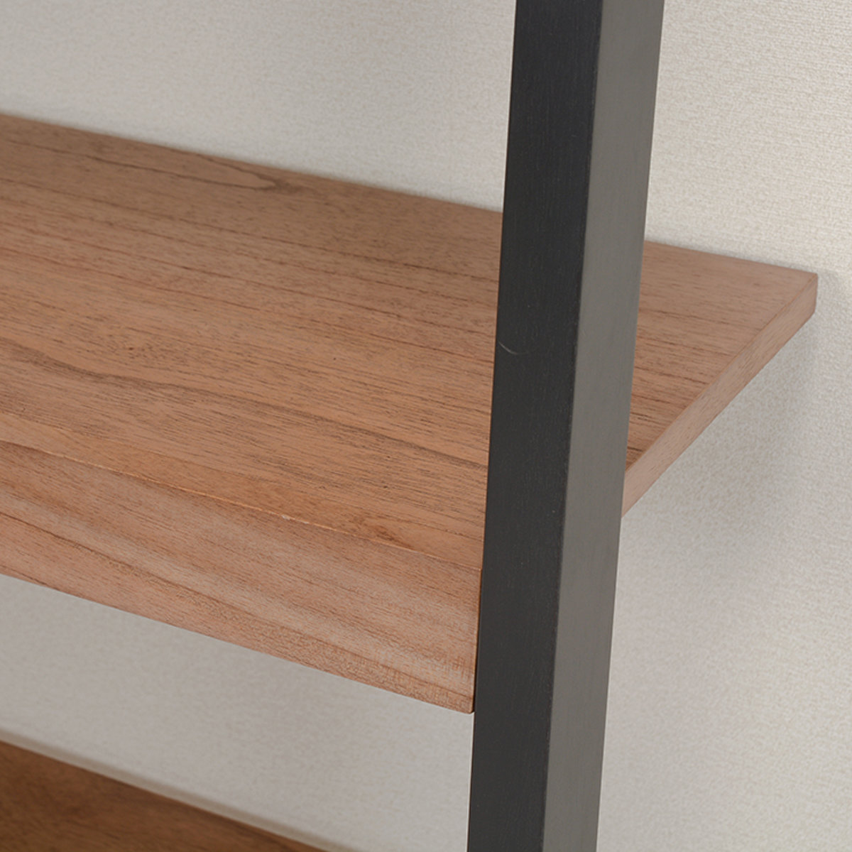 立て掛けラック 幅62cm 5段 木製 モノトーン （ オープンラック 壁面