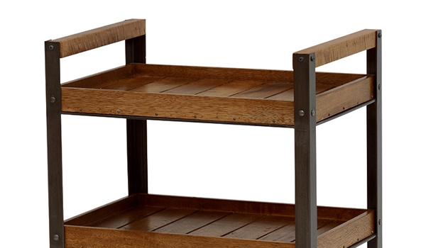 キッチンワゴン ミッドセンチュリー キャスター付 リベルタ 幅48cm