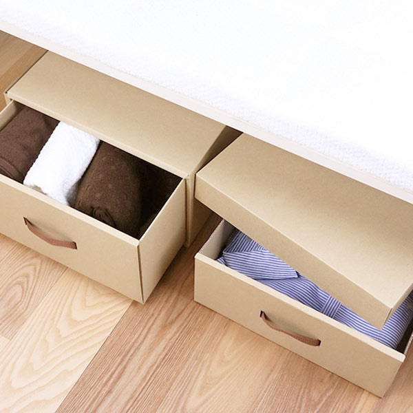 東洋ケース（TOYOCASE） 収納ケース 約 幅39×奥行65×高さ16cm クラフト