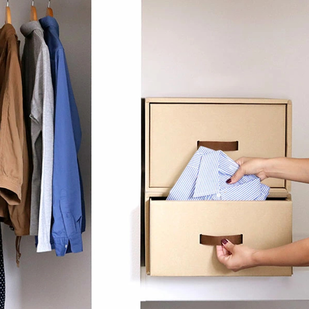 東洋ケース（TOYOCASE） 収納ケース 約 幅39×奥行70×高さ22cm クラフト