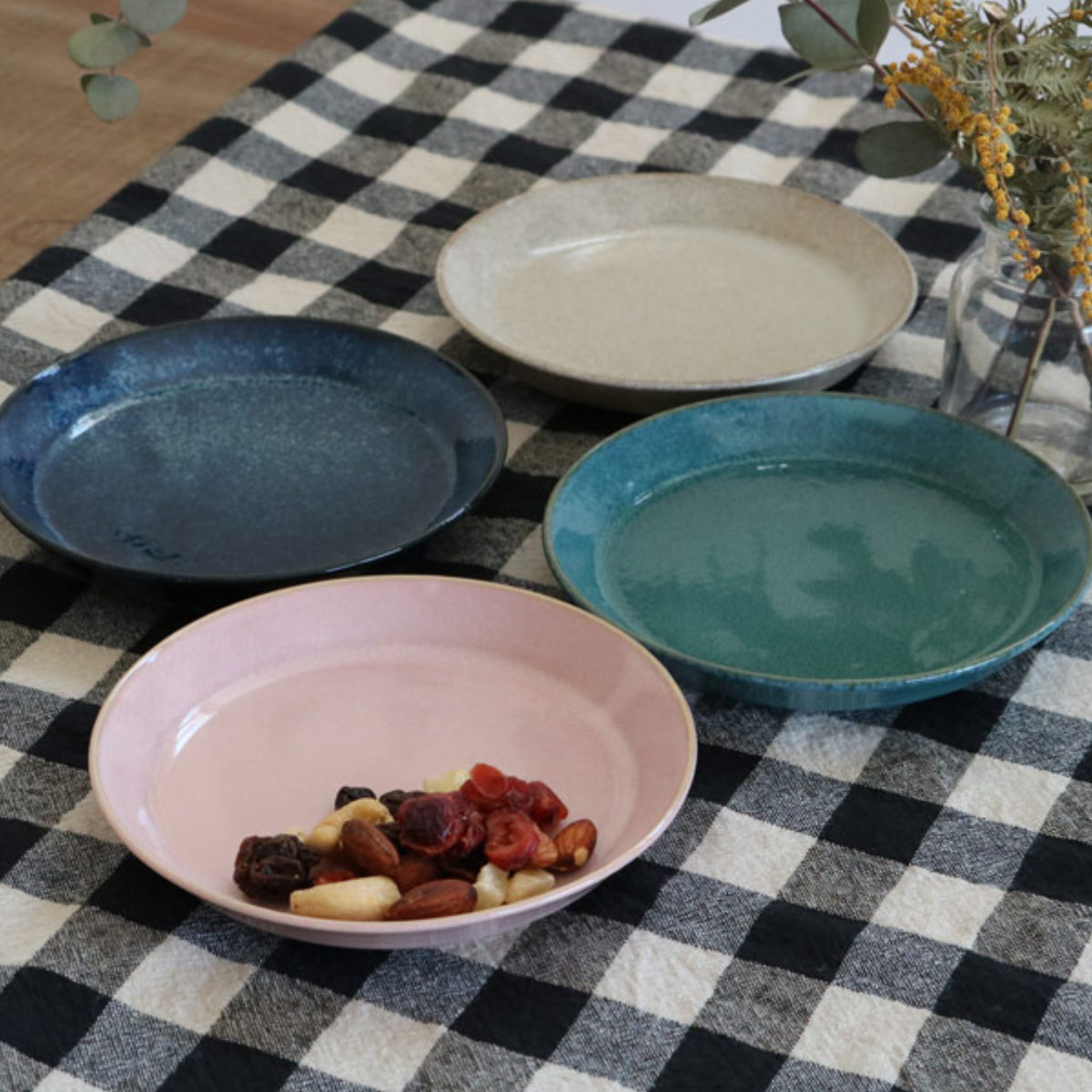 プレート 14cm ナチュラルカラー 磁器 美濃焼 同色5枚セット （ 食洗機