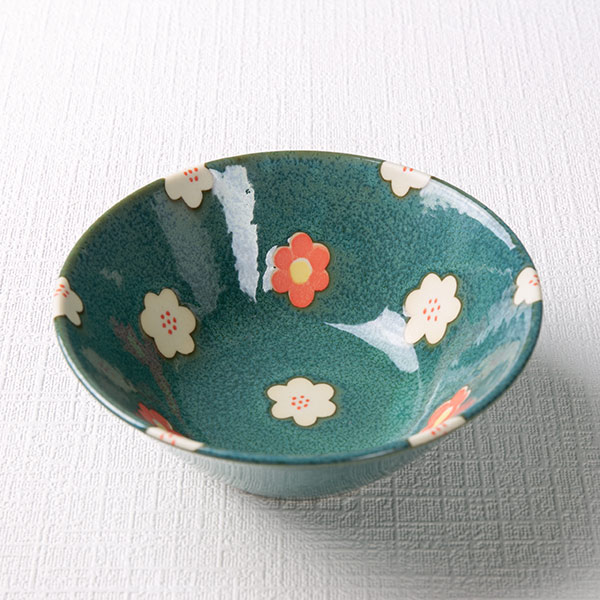 ボウル 14cm ノルディックフラワー 磁器 美濃焼 日本製 同色3個セット