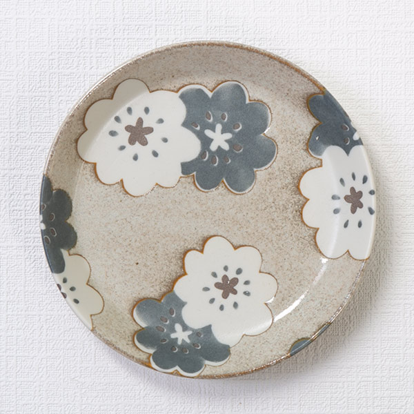 プレート 14cm ノルディックフラワー 磁器 美濃焼 日本製 （ 食洗機