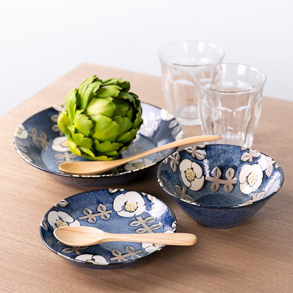 プレート 14cm ノルディックフラワー 磁器 美濃焼 日本製 （ 食洗機