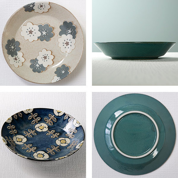 プレート 21cm ノルディックフラワー 磁器 美濃焼 日本製 （ 食洗機