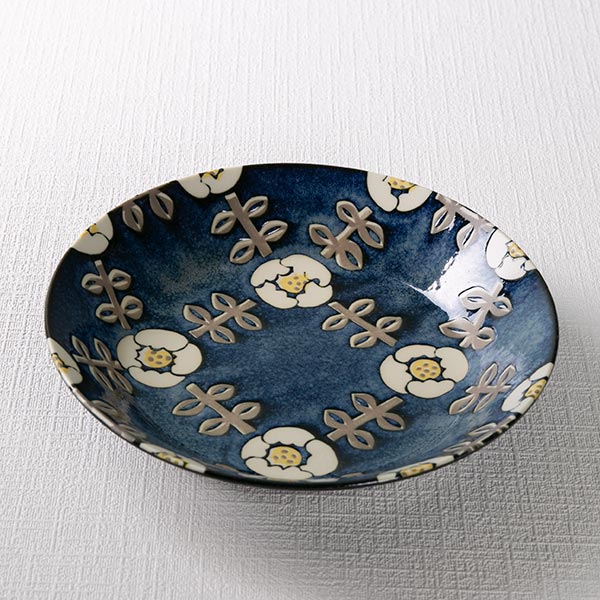 プレート 21cm ノルディックフラワー 磁器 美濃焼 日本製 同色5枚