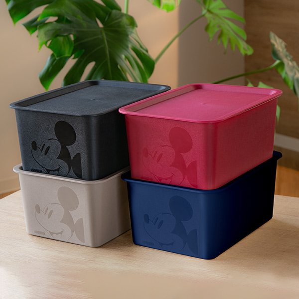 Disney（ディズニー） 収納ボックス フタ付き ハーフサイズ ミッキー