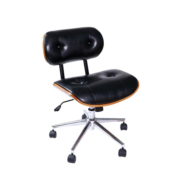 オフィスチェア ミッドセンチュリー風 ダンディチェア レザー調