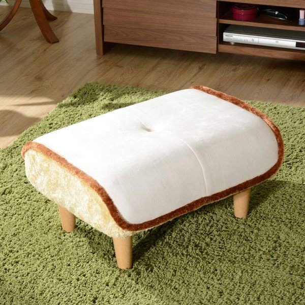 オットマン 食パン型 スツール ポケットコイル 幅58cm （ チェア 椅子