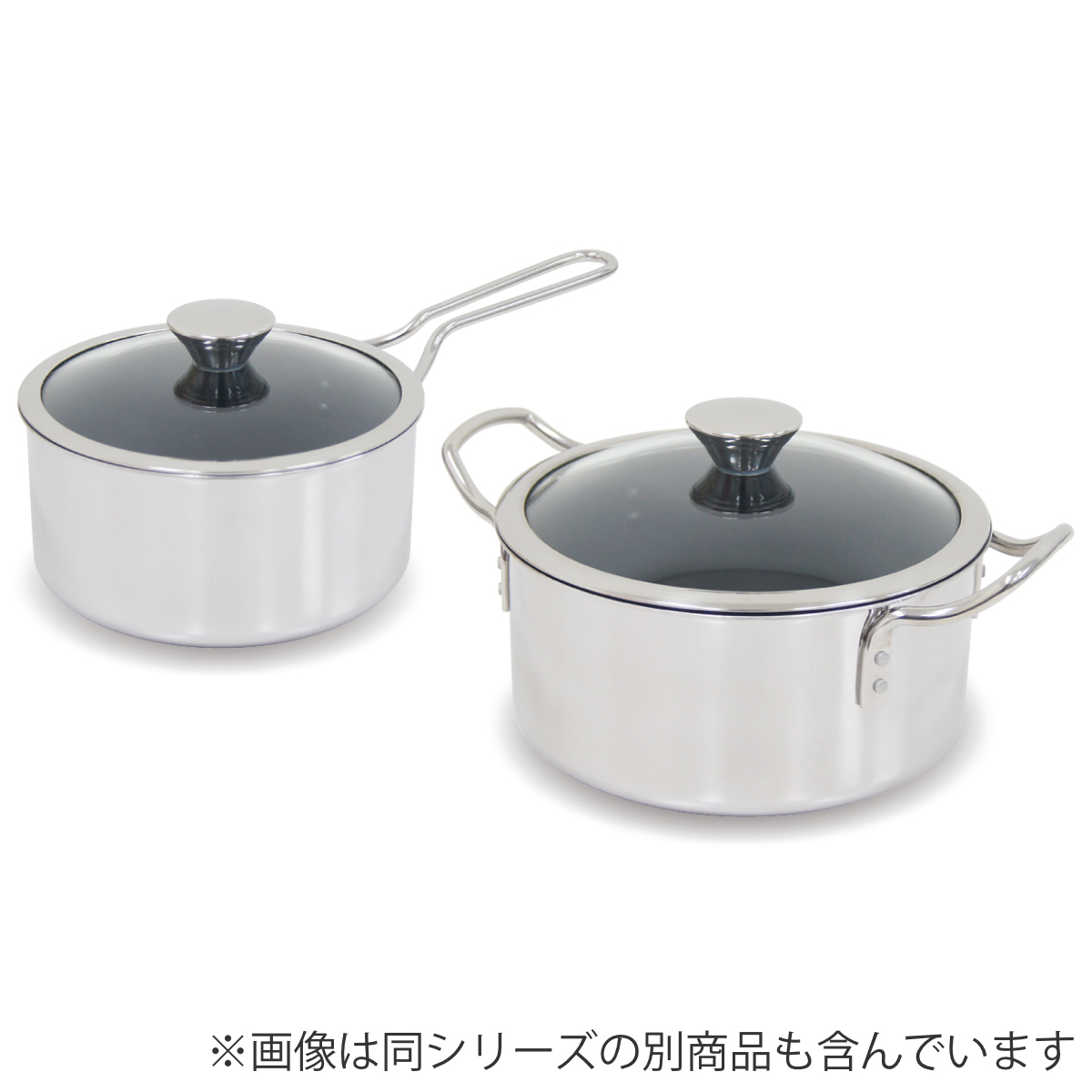 ウルシヤマ金属工業 両手鍋 20cm IH対応 ステンレス製 IHデュオ UMIC