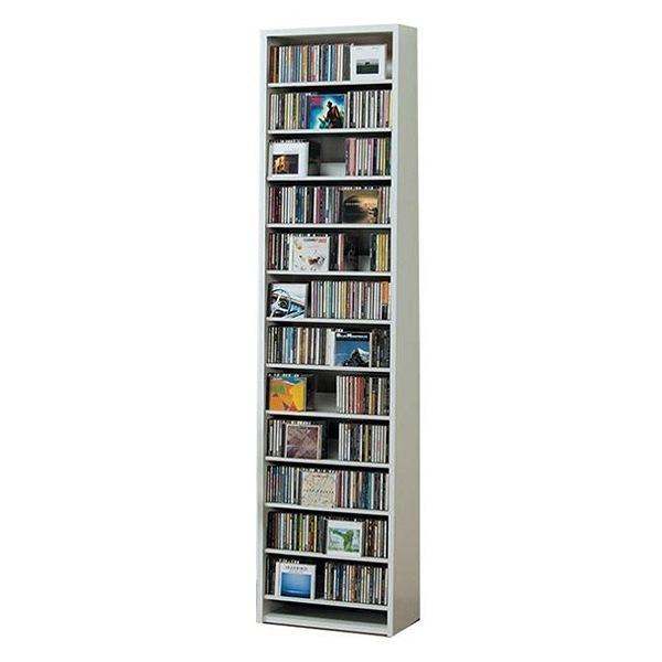 CDラック 幅48.5cm 12段 大量収納ストッカー （ ラック 棚 収納