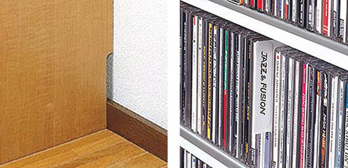 CDラック 幅80cm 12段 大量収納ストッカー （ ラック 棚 収納