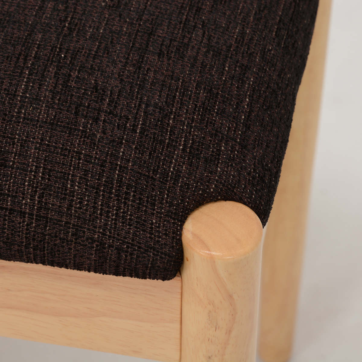 スツール 角型 木製 ナチュラルフレーム 高さ43cm （ 椅子 いす 天然木