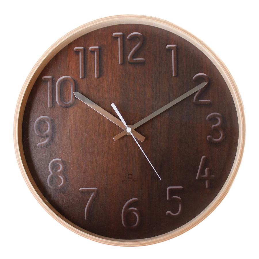掛時計 マテリアルクロック 木製 北欧 （ 時計 壁掛け 壁掛け時計 かけ時計 とけい アナログ ウォールクロック クロック 日本製 ヤマト工芸 おしゃれ ）｜livingut｜04