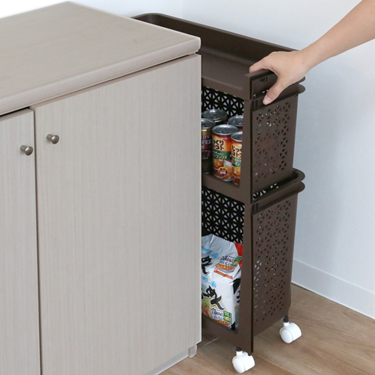 サンコープラスチック ラック 幅46×奥行19×高さ33cm ラコン 積重ね
