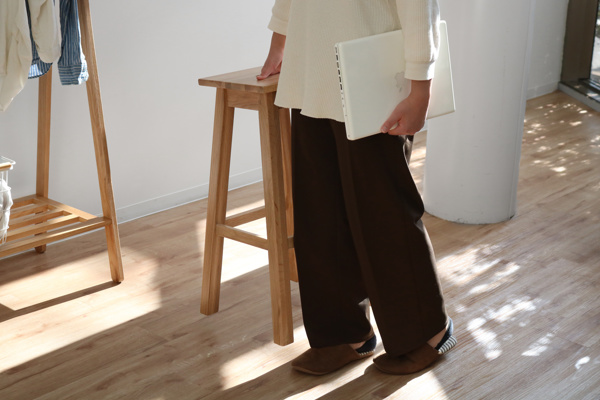 スツール 座面高70cm ハイタイプ 角型 天然木 木製 ヘンリー 椅子 腰掛