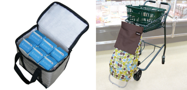 ショッピングカート 保冷カート 折りたたみ アルミ製 バッグ付