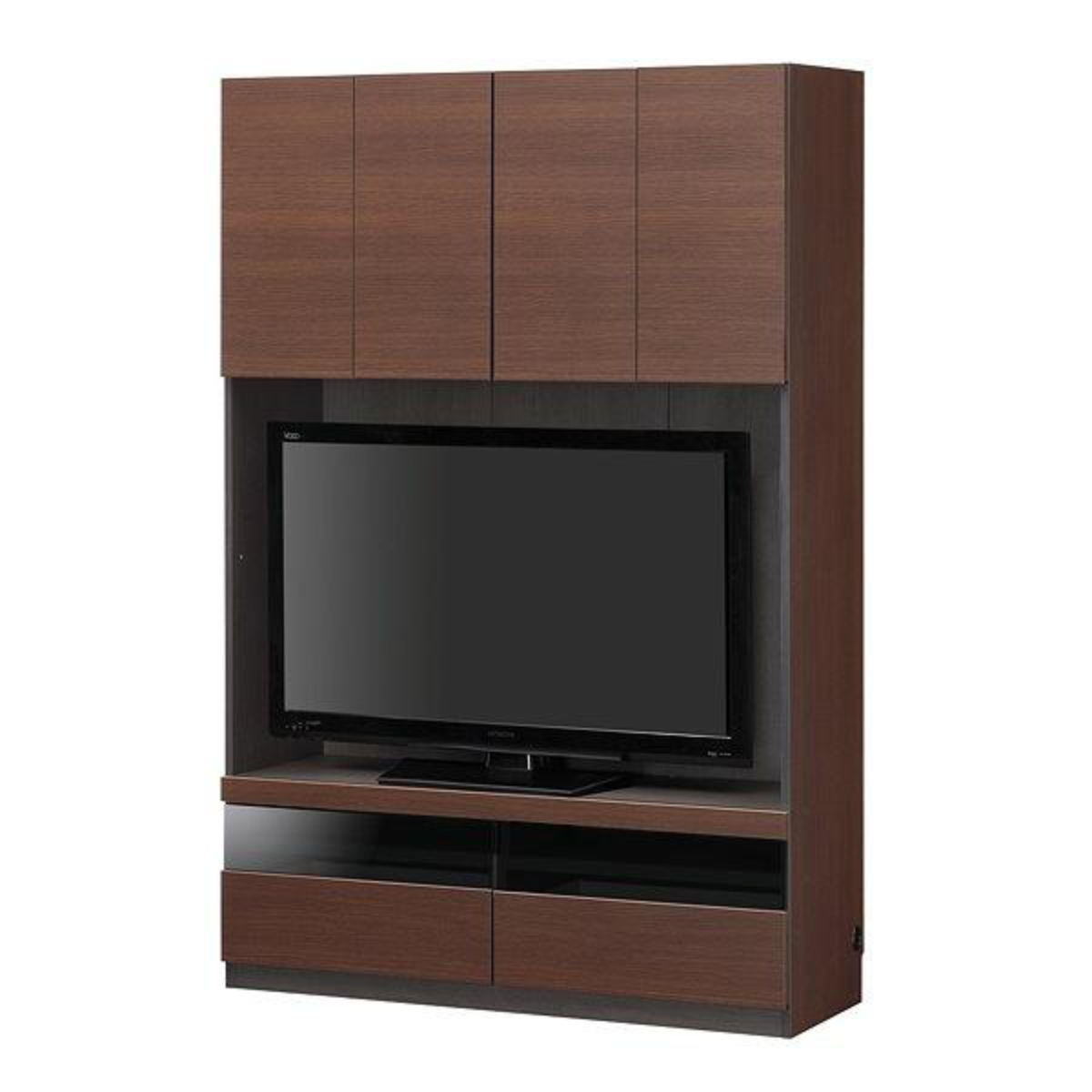 白井産業 テレビ台ユニット 幅120cm 壁面収納 日本製 ポルターレ