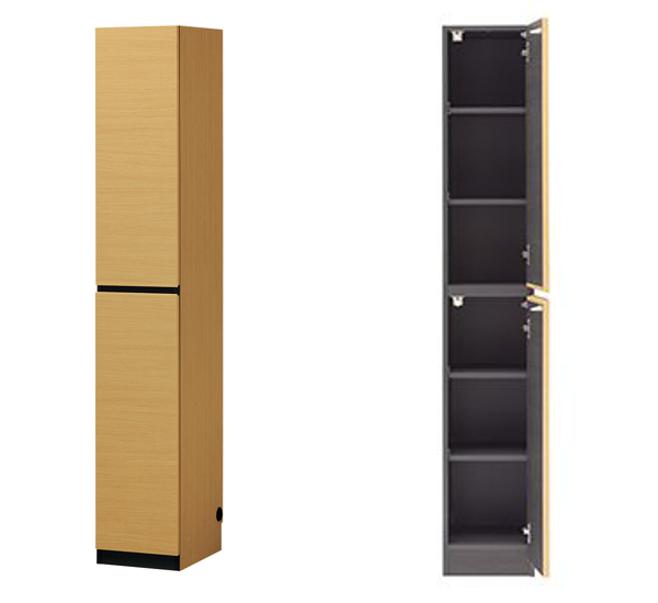 白井産業 スリムラック 幅30cm 扉付 壁面収納 キャビネット 日本製