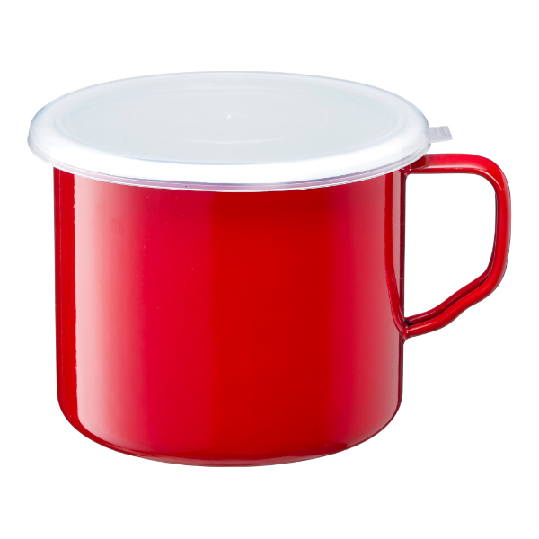 保存容器 ホーローフードストッカーハンドル付 丸型 14cm 1.9L ガス火