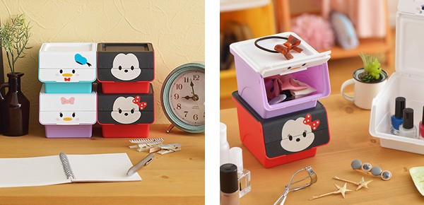 Disney（ディズニー） 小物入れ 幅11×奥行13×高さ9cm ツムツム